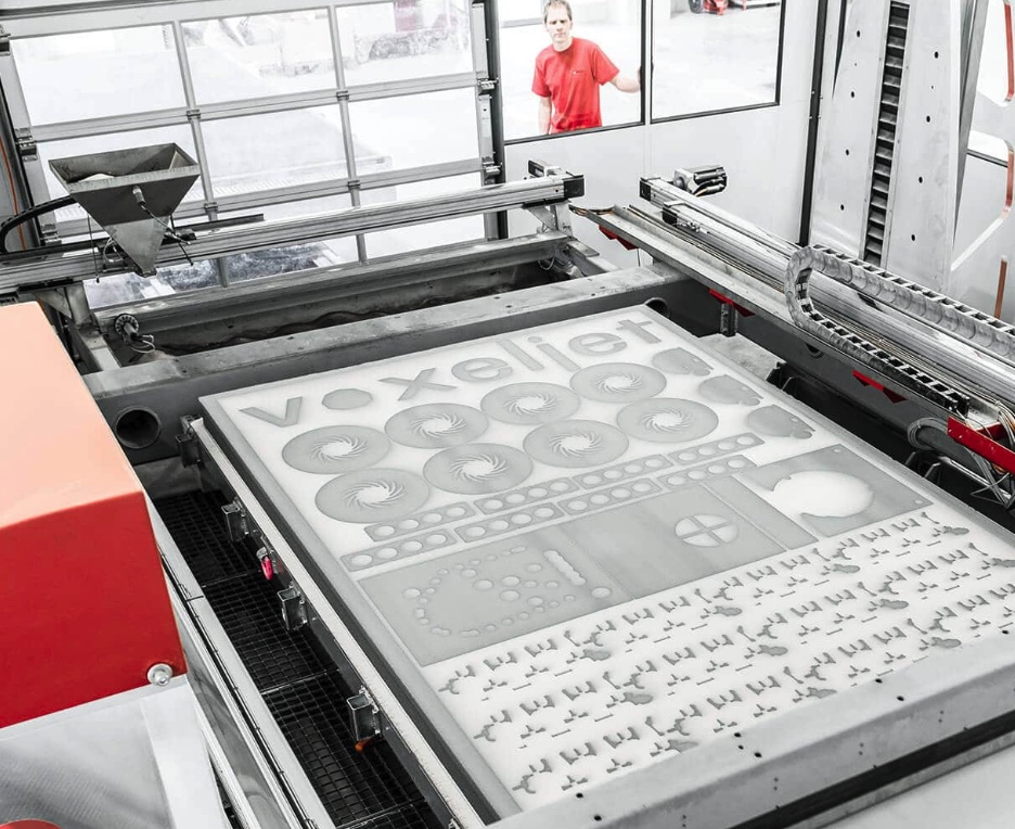 大幅面砂型 3D 打印设备现场